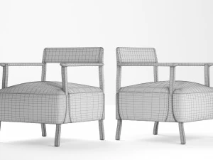 berin club chair 3D Model