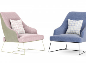 blazer bonaldo armchair 3D Model