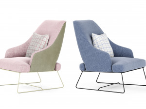blazer bonaldo armchair 3D Model