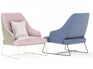 blazer bonaldo armchair 3D Model