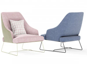 blazer bonaldo armchair 3D Model