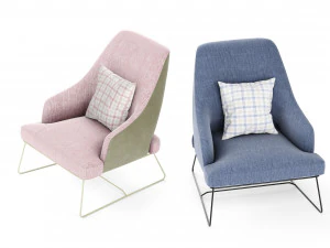 blazer bonaldo armchair 3D Model