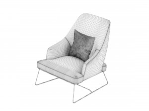 blazer bonaldo armchair 3D Model