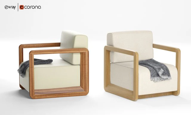 colette upholstered armchair italia 3D Model .c4d .max .obj .3ds .fbx .stl .blend 