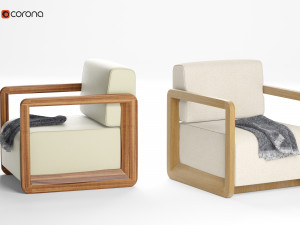 colette upholstered armchair italia Modèle 3D