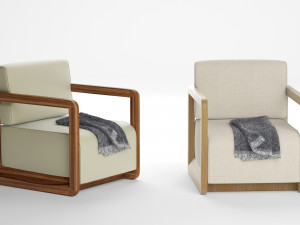 colette upholstered armchair italia 3D 模型