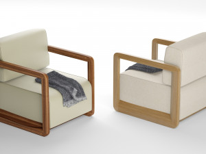 colette upholstered armchair italia 3D 模型