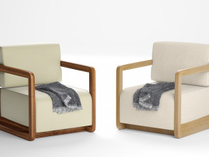 colette upholstered armchair italia 3D 模型