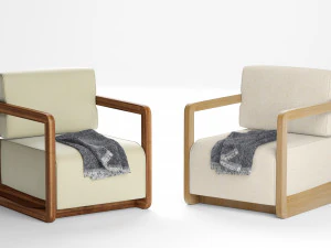 colette upholstered armchair italia 3D Model