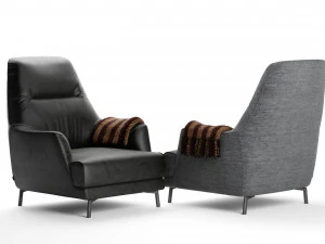 leyra armchair natuzzi italia 3D Model