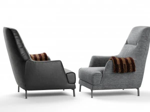 leyra armchair natuzzi italia 3D Model