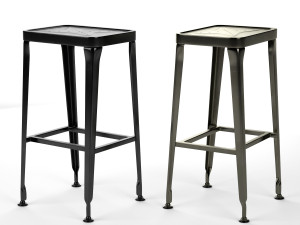 carbon bar stool industry west 3D Модель