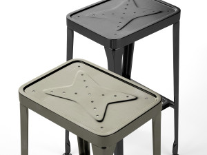 carbon bar stool industry west 3D Модель