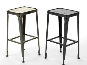 carbon bar stool industry west 3D Модель