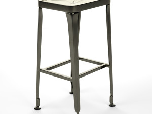 carbon bar stool industry west 3D Модель