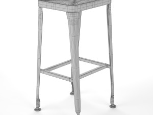 carbon bar stool industry west 3D Модель