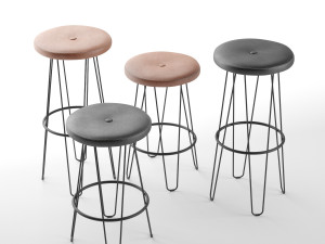 circus steel barstool by gohlin 3D Model