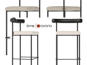 kashmir barstool simon james resident 3D 模型