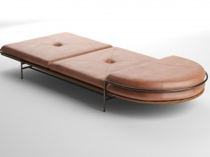 geometric daybed by bassam fellows 3D Модель