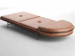 geometric daybed by bassam fellows 3D Model