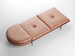 geometric daybed by bassam fellows 3D Модель