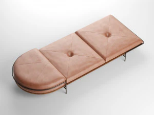 geometric daybed by bassam fellows 3D Model