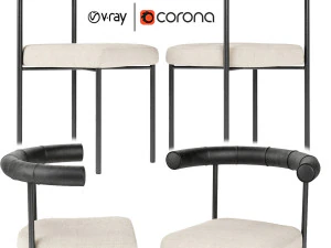 Keşmir sandalyesi Simon James sakini 3D Model