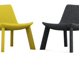 neat lounge chair by blu dot 3D Model