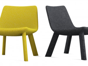 neat lounge chair by blu dot Model 3D