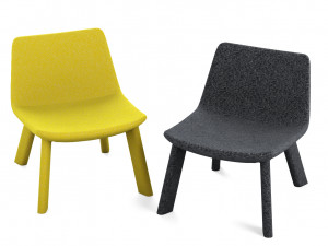 neat lounge chair by blu dot Model 3D
