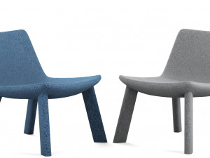 neat lounge chair by blu dot Model 3D