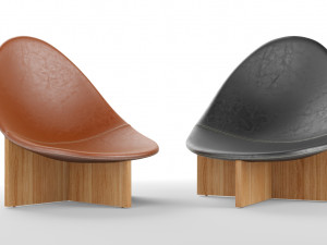 nido modern lounge chair by estudio persona Modelo 3D