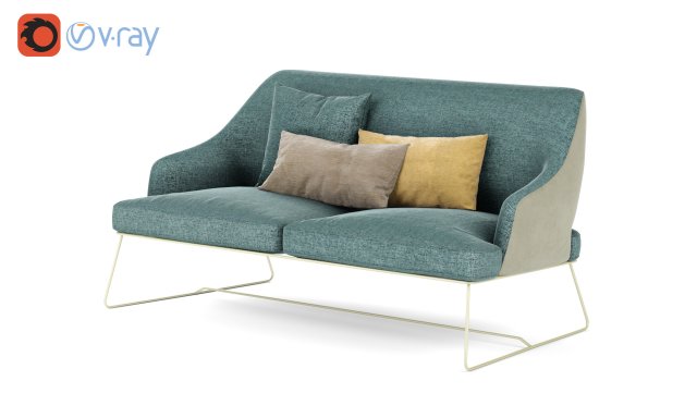 blazer sofa bonaldo italia Modelo 3D .c4d .max .obj .3ds .fbx .stl .blend