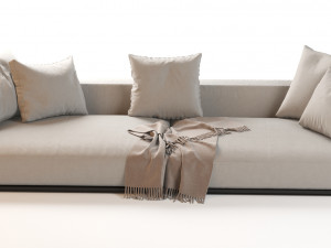 flexform grandemare sectional sofa 3D Model