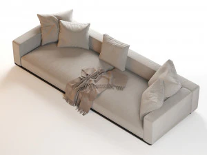 flexform grandemare sectional sofa 3D Model