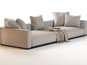 flexform grandemare sectional sofa 3D Model