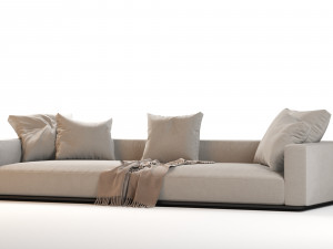 flexform grandemare sectional sofa 3D Model