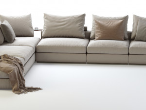 flexform groundpiece sectional sofa Modèle 3D