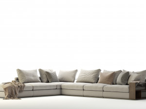 flexform groundpiece sectional sofa Modèle 3D