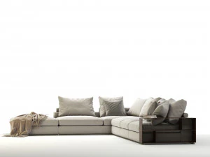 flexform groundpiece sectional sofa 3D Model