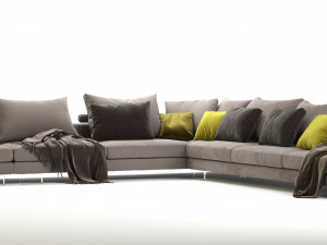 flexform lightpiece modular sofa 3D 모델