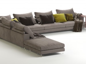 flexform lightpiece modular sofa 3D 모델