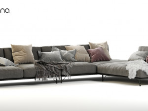 kris modular sofa by ditre italia 3D Model