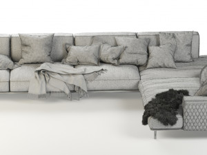 kris modular sofa by ditre italia 3D Model