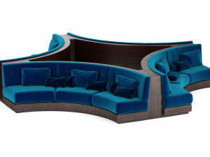 booth seating round sofa for luxury restaurant lounge cafe 3Dモデル