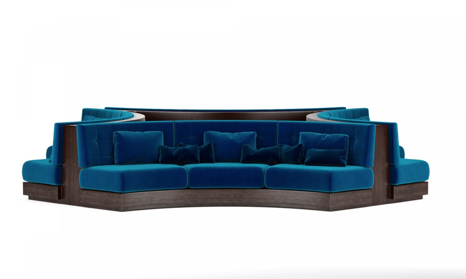 Round Booth Restaurante Seating 3D model - Baixar Mobiliário no