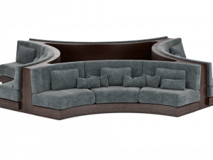 booth seating round sofa for luxury restaurant lounge cafe 3Dモデル