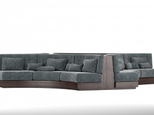 booth seating round sofa for luxury restaurant lounge cafe 3Dモデル
