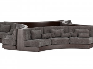 booth seating round sofa for luxury restaurant lounge cafe 3Dモデル