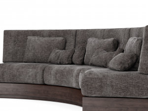 booth seating round sofa for luxury restaurant lounge cafe 3Dモデル